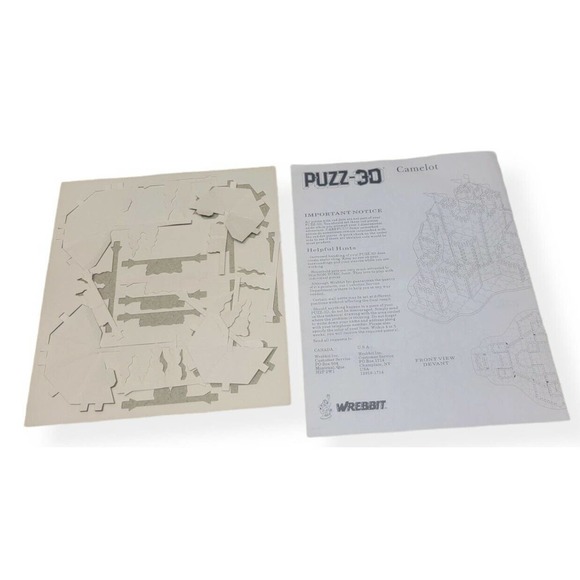 Puzzle 3D Camelot Castle 620 Piece Jigsaw Puzzle complete used Wrebbit jigsaw - Picture 4 of 4